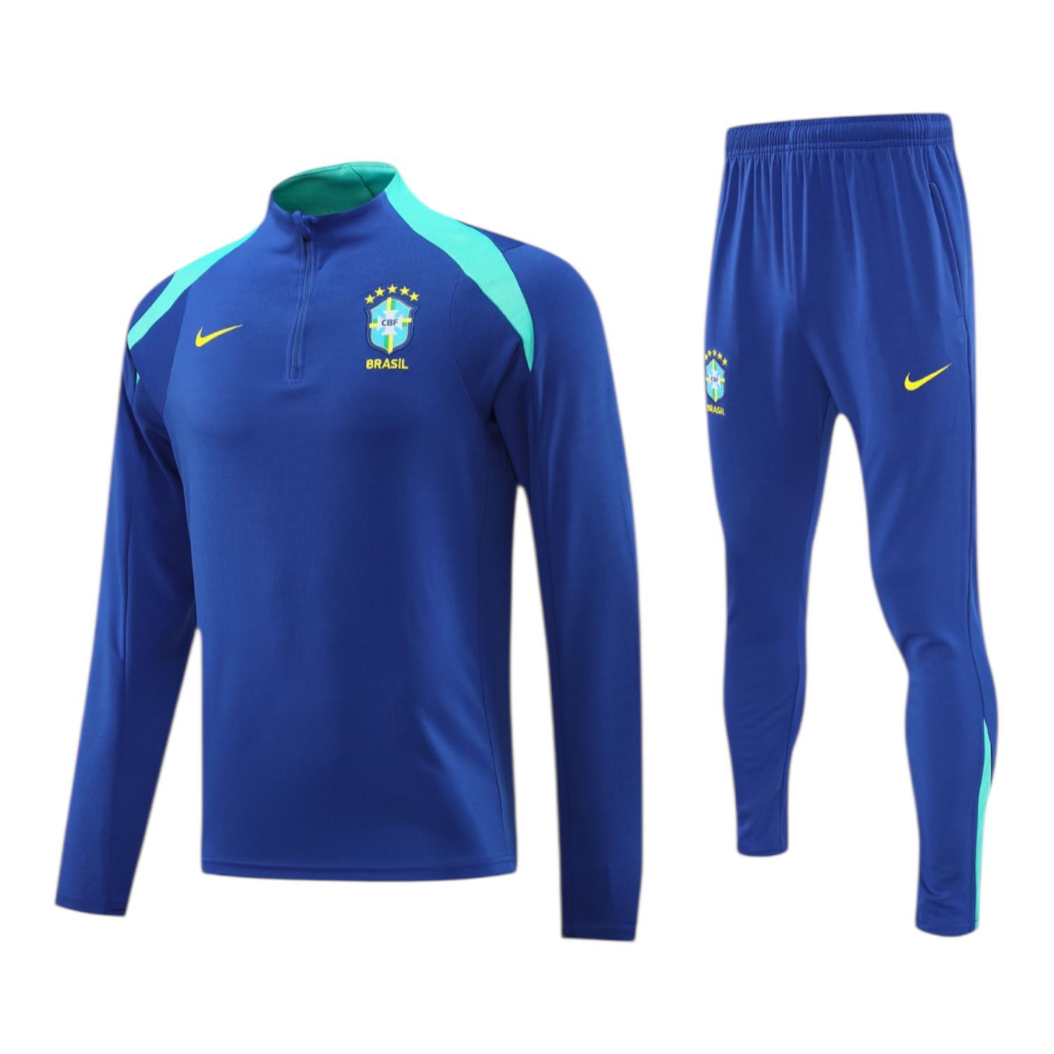 WhatsApp Image 2025-09-23 at 03.48.13_d077c4ed 24/25 Brazil Tracksuit Blue - immagine 1