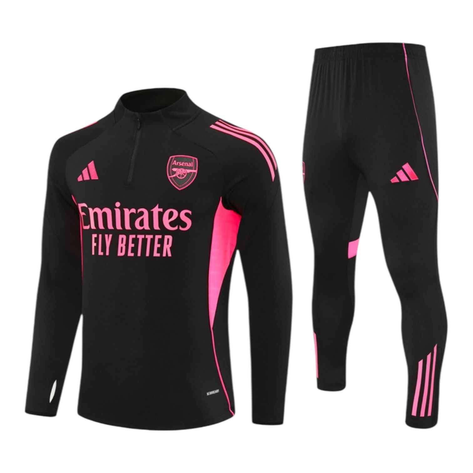 WhatsApp Image 2025-09-23 at 03.48.25_9dfda1b6 25/26 Arsenal Tracksuit Pink/Black - immagine 1